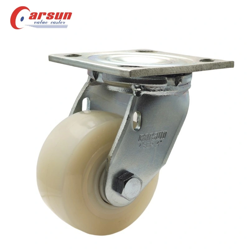 Cart Casters 3/4/5/6/8 Inch White Nylon Caster Wheels