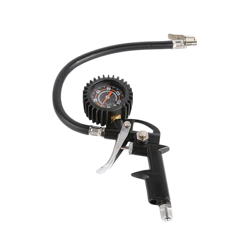 Auto Tire Inflating Gun with Pressure Gauge