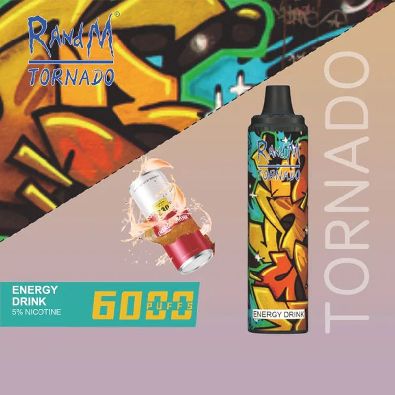 Novo Produto Randm Tornado 6000 Controle de Fluxo 6000 borlas para 12ml e sumos de fruta Vape descartável Dispositivo Pod Pod grossista Caneta Vape Vape descartáveis