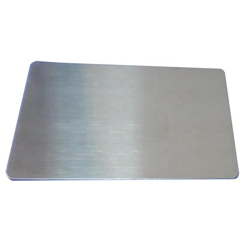Personalizar gravura a laser de alumínio em aço inoxidável 3,5 polegada por 2 polegada de metal do cartão de oferta