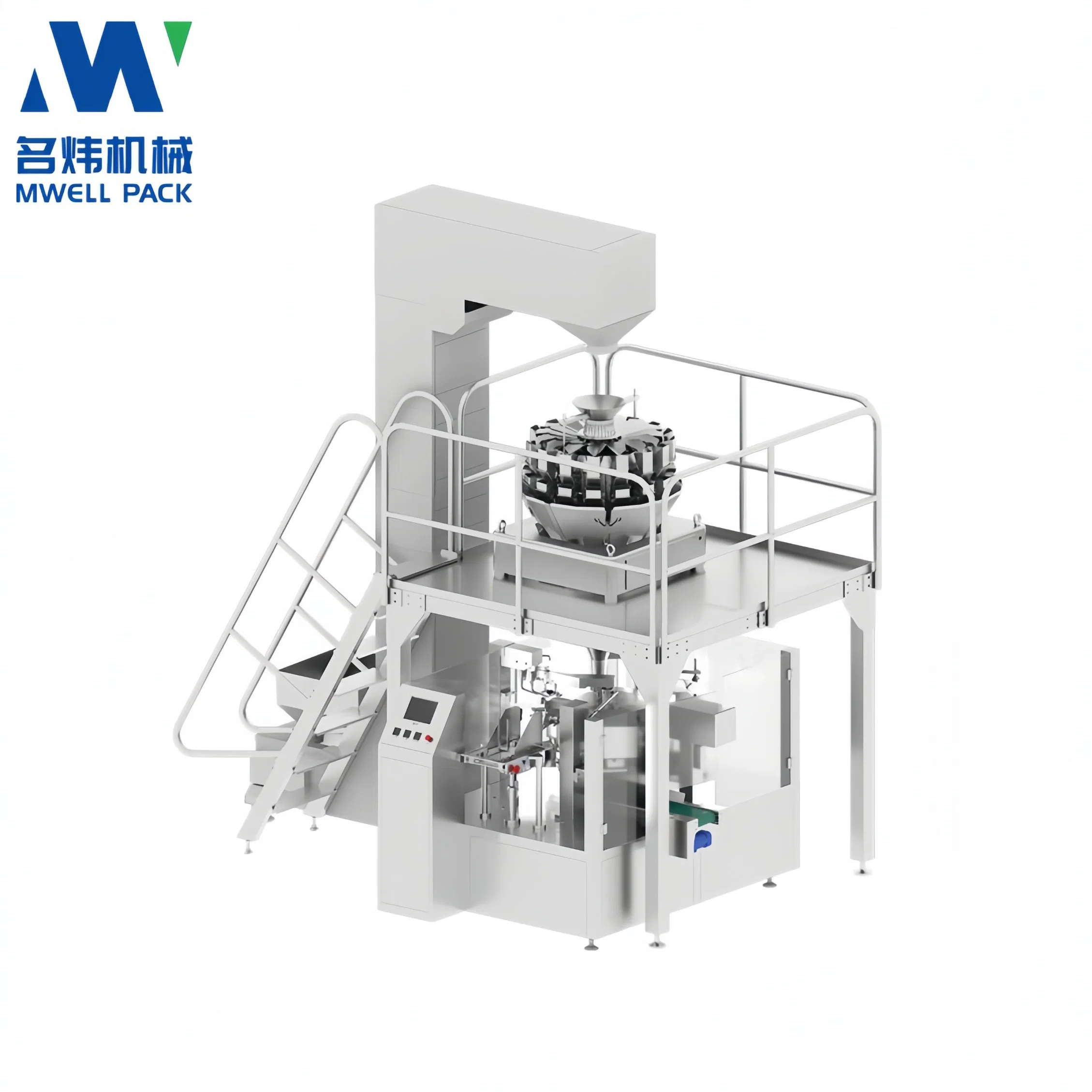 Mwellpack Factory Price Automatic Horizontal Flow Weighing Filling Packaging Sealing Packing Machine for Spaghetti Italian Pasta Stick Noodle Food