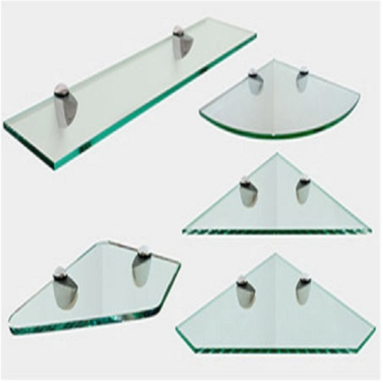 10mm Flat Polished Edge Display Shelf Glass/Glass Shelf