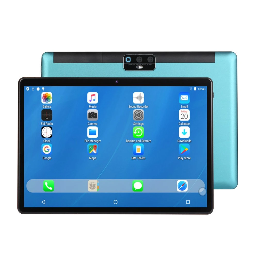 Tablet portátil Tablet PC de 256 GB e atacado de 8 GB e 256 GB Tablet PC duplo Android 10.0 de 10.1 polegadas