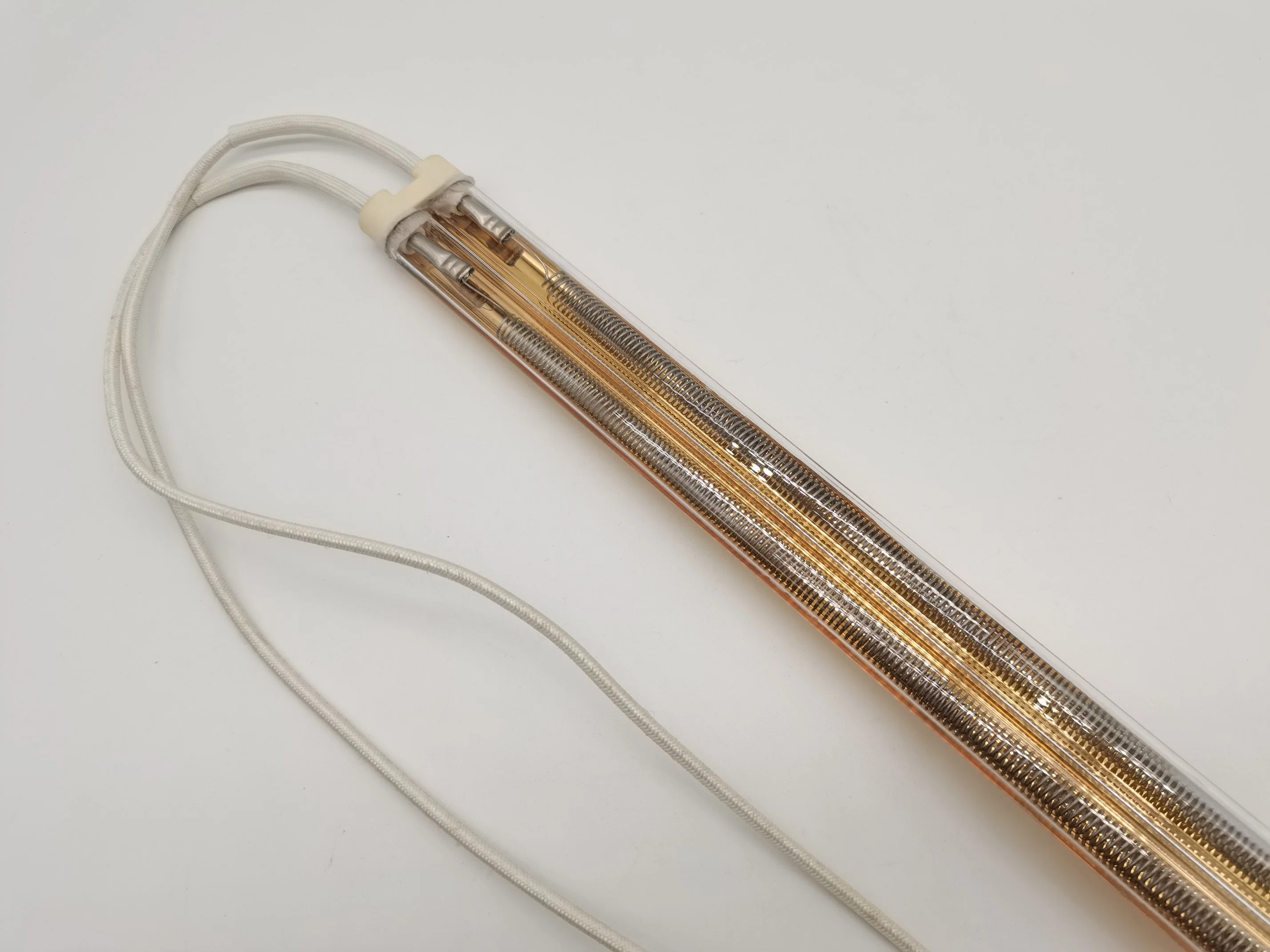 Halogen Cr25al5 Infrared Double Tube Golden Reflector Lamp