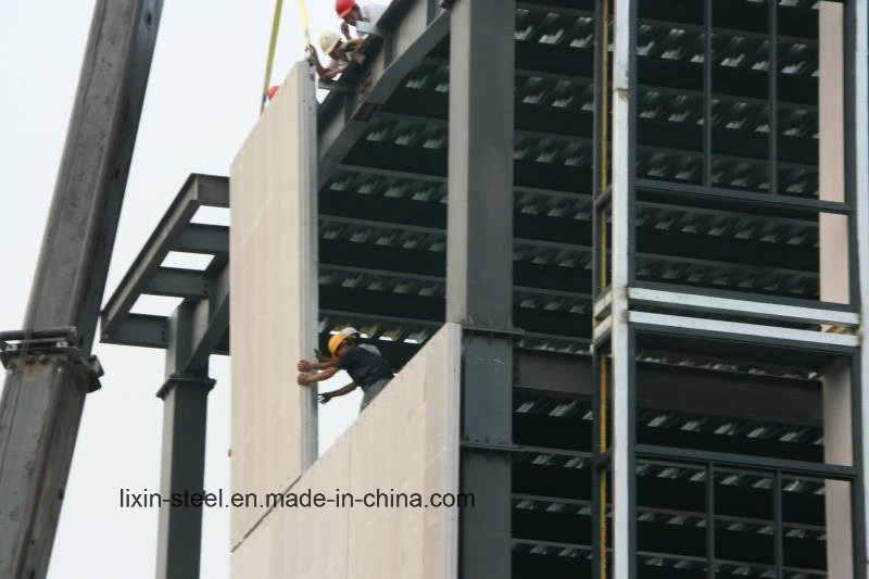 Fast Install Building Construction Steel Structure Frame with Alc Panel