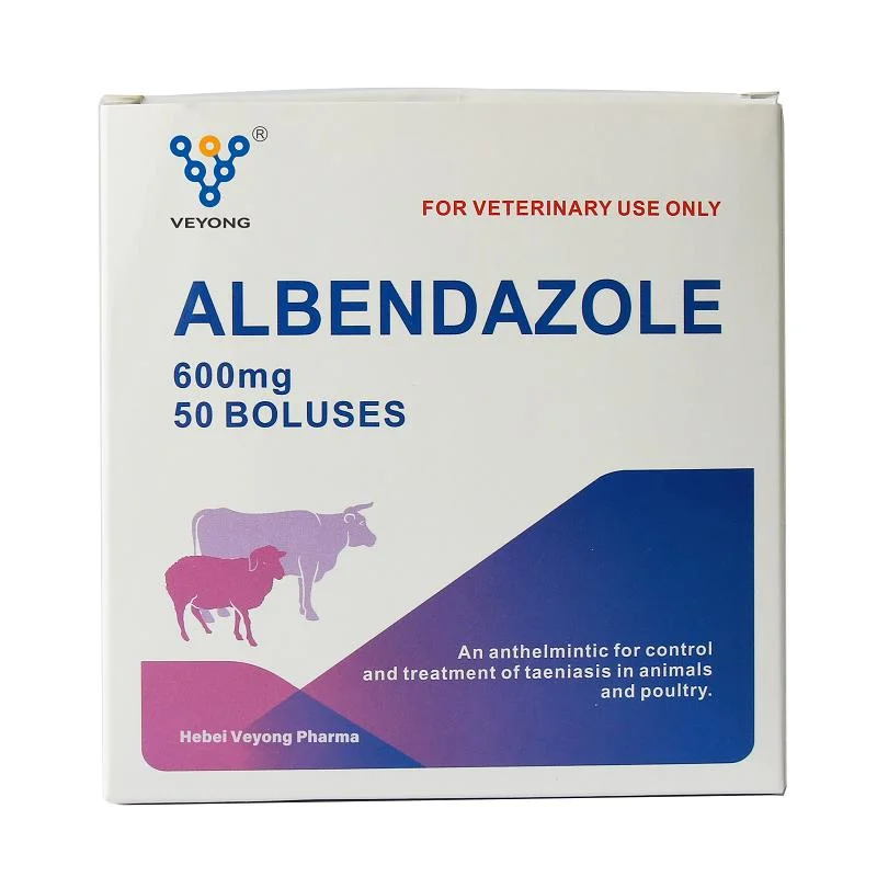 Preço barato 600mg Albendazole Bolus 4G Bolus peso grossista com Certificado GMP da Hebei