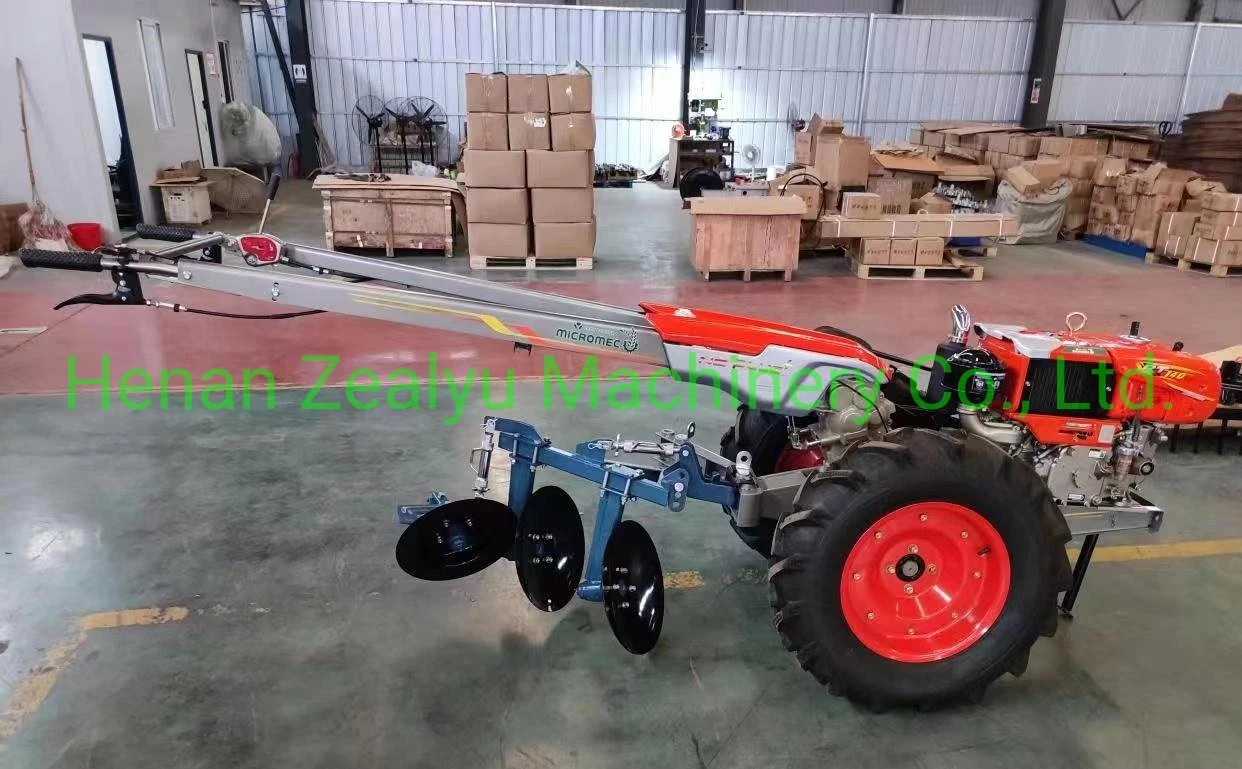 Hand Walking Tractor with Disc Plow and Other Accessories Small Field Machine