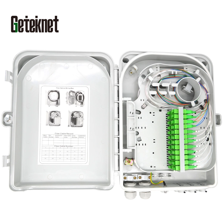 Divisor de caja de PLC de fibra óptica precio de fábrica 1X16 1X8 1X4 1X2 SC/APC o sin conectores