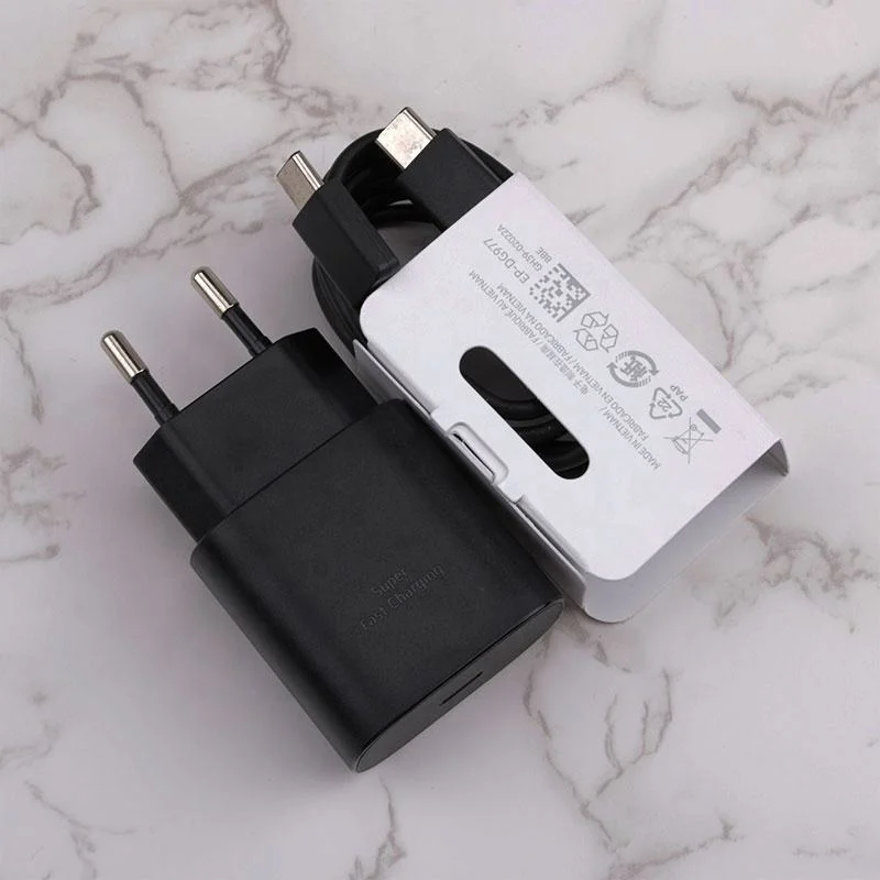 Premium Quality for Charger 25W 45W Super Fast Charger Us EU UK Plug USB C Power Adapter for S22 S21 Note10