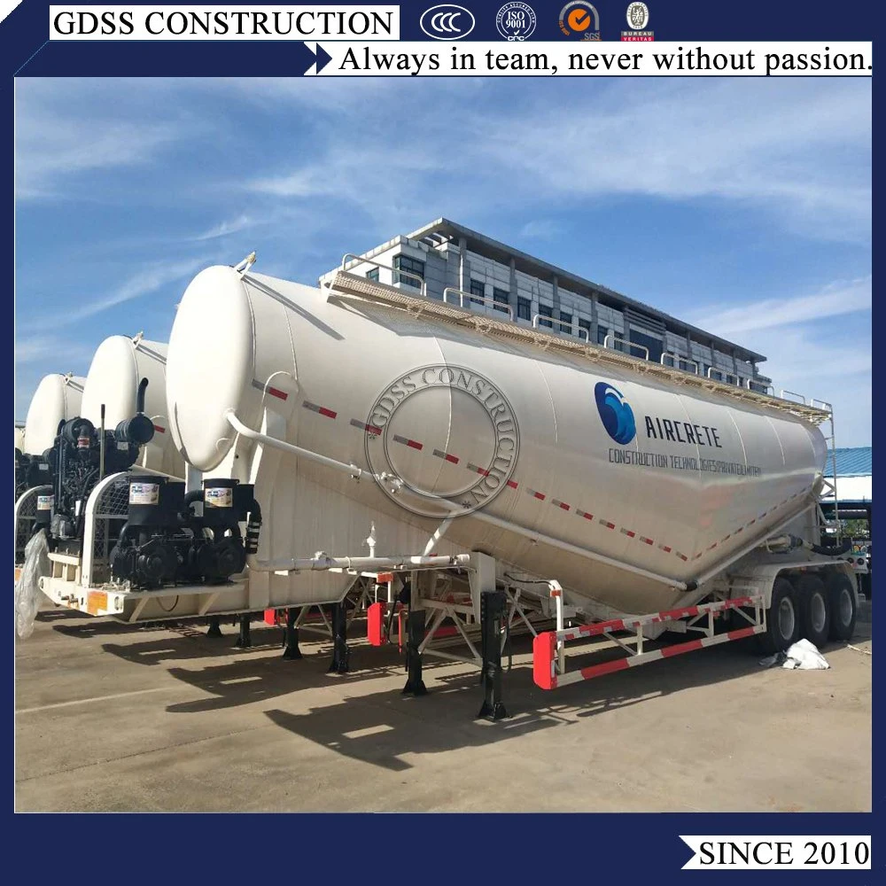 40 Cbm Bulk Cement Tanker Semi Tailer Dry Bulk Powder Silo Storage Tank for Sale