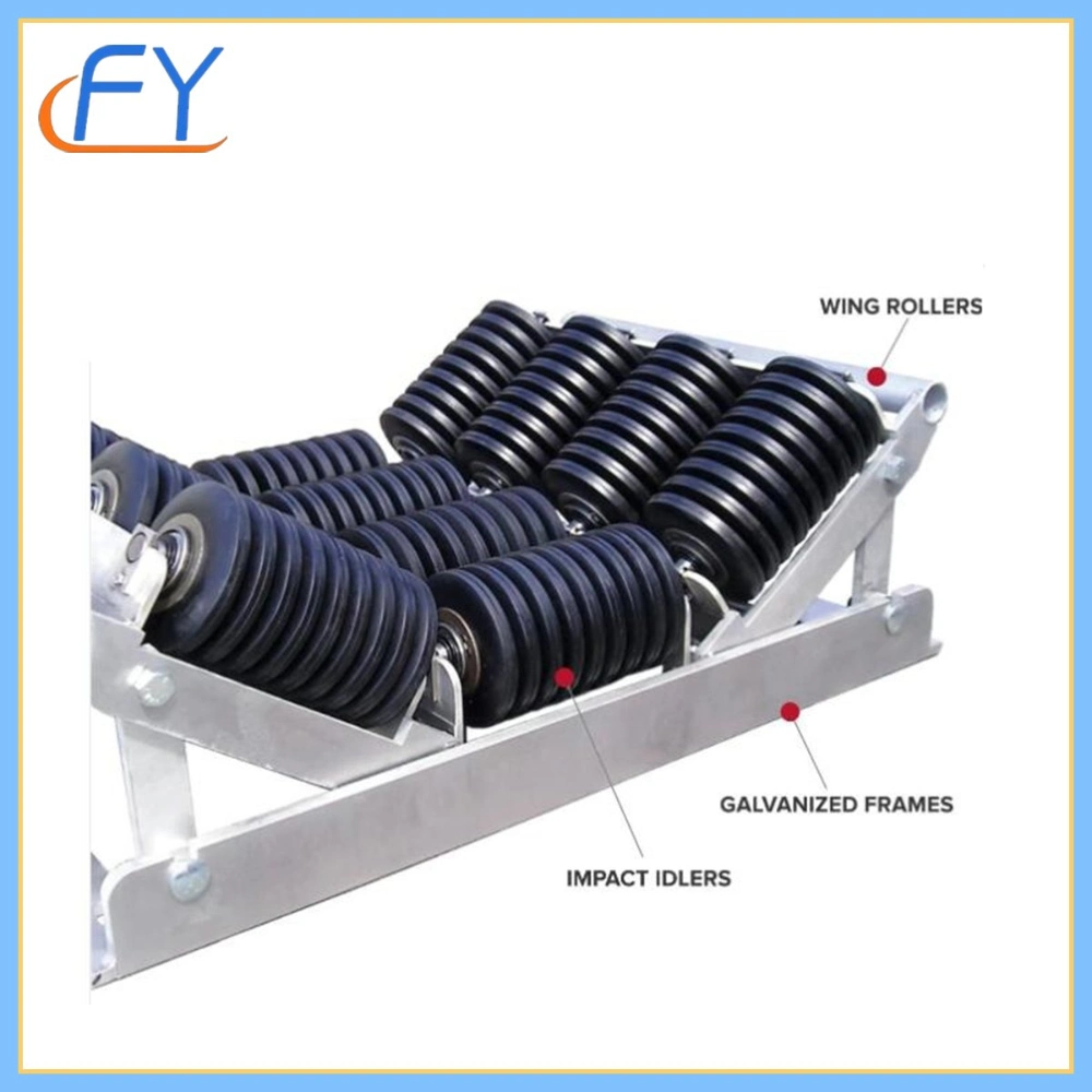 Durable Conveyor Idler Roller Frame Used for Cement, Port, Grain Warehouse