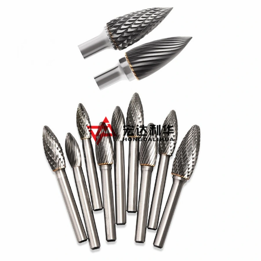 Series Sh Flame Shape Carbide Burs with Double Cutter