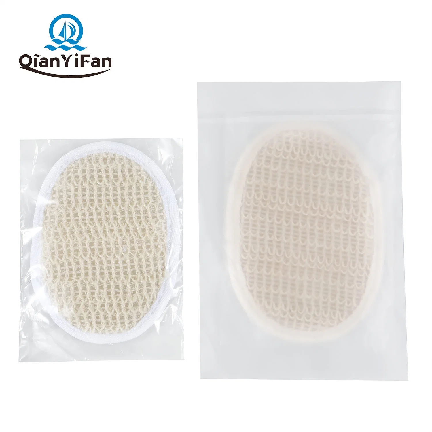 Loofah Pad Sponge Wholesale/Supplier Round for Body and Face Natural Eco Friendly Bath Shower