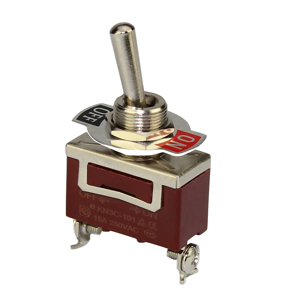 2 Pin on off 15A Kn3c Single Pole Toggle Switch