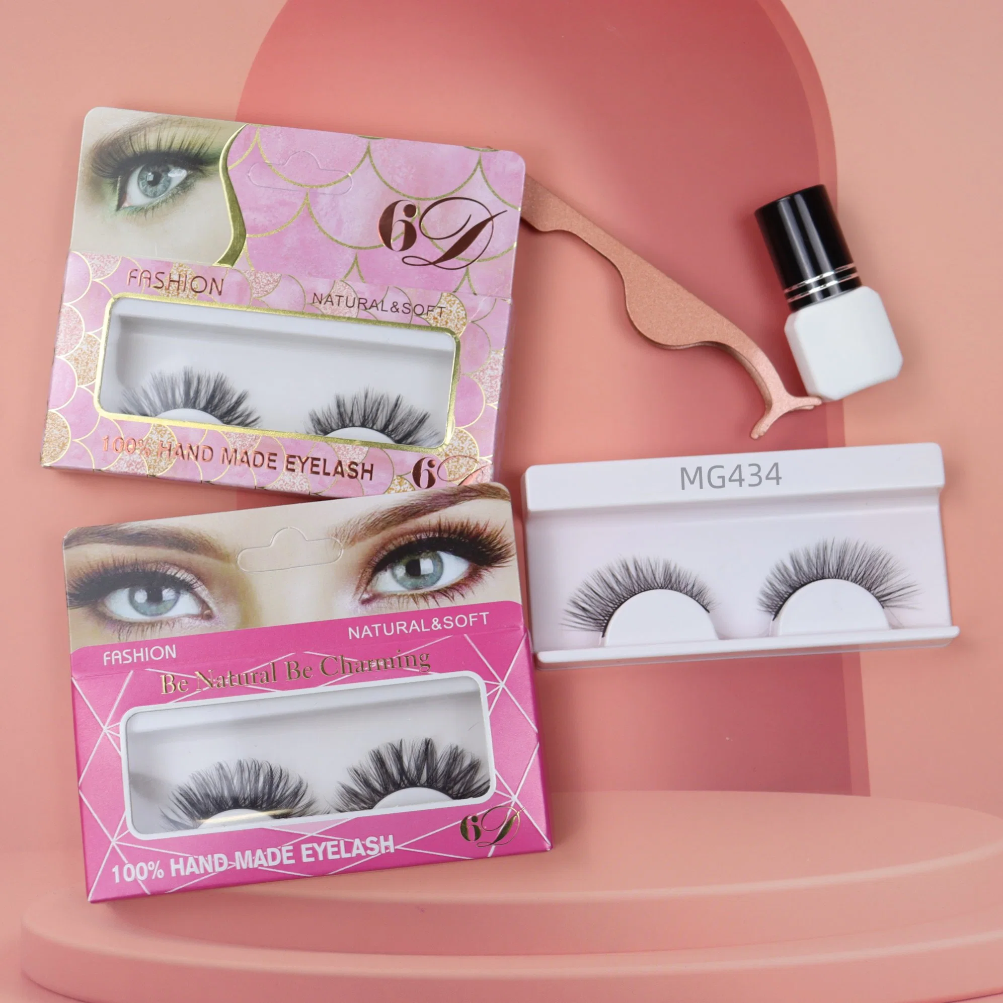 Mink Eyelash Extensions Faux Mink Eyelash producción de colirio de alta calidad