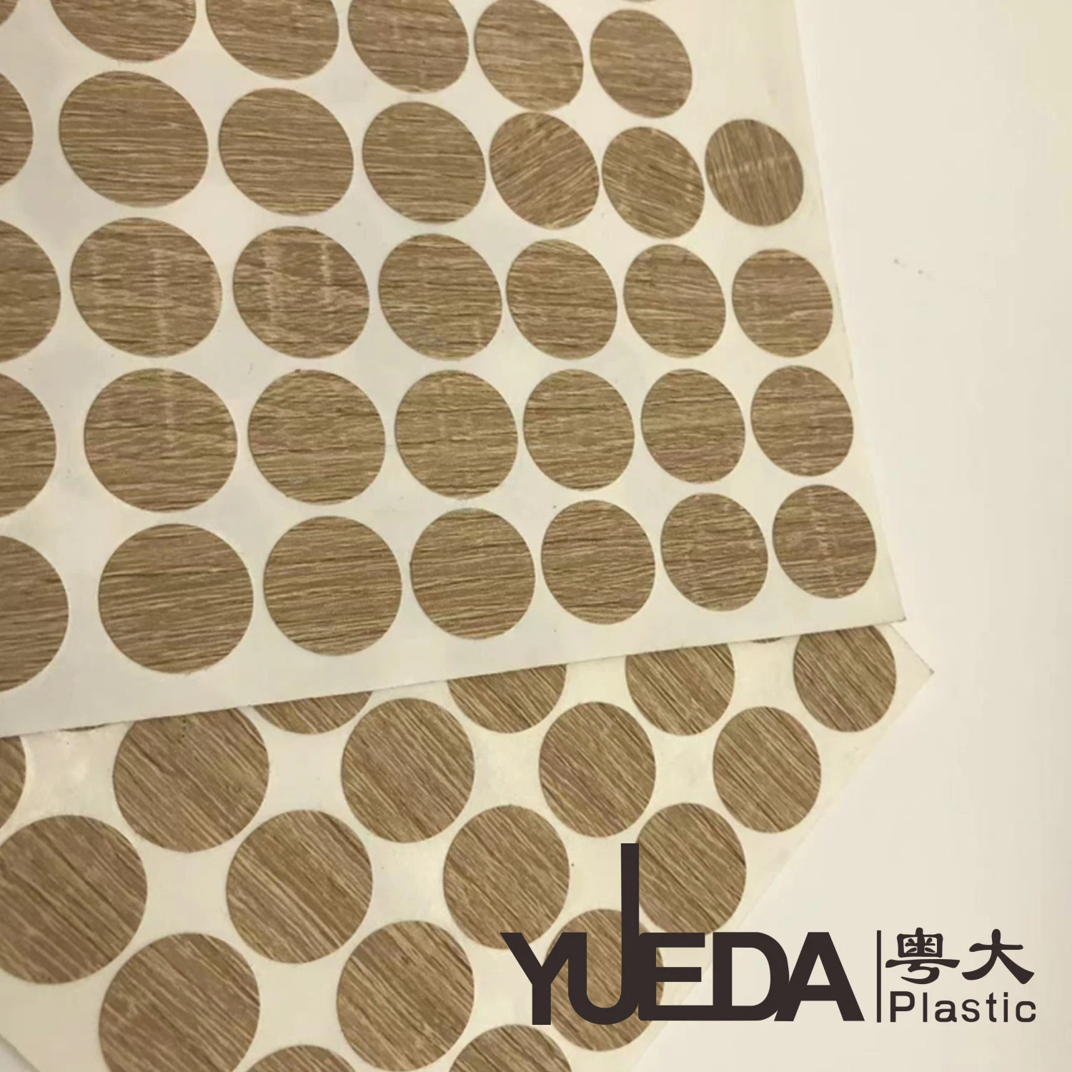 Yueda tapones de rosca de plástico adhesivo/Orificios que cubre la pegatina de muebles de madera BM456