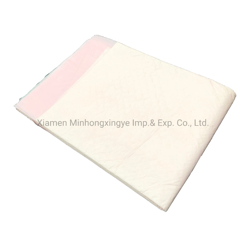 Pink Color Adult Disposable Underpad Free Sample Manufacturersincontinence Bed Pad for Elder