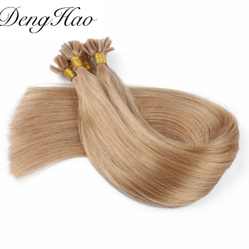 100% Remy Human Hair U-Tip No Shedding No Tangle Double Drown Pre-Bonded Hair Extensions