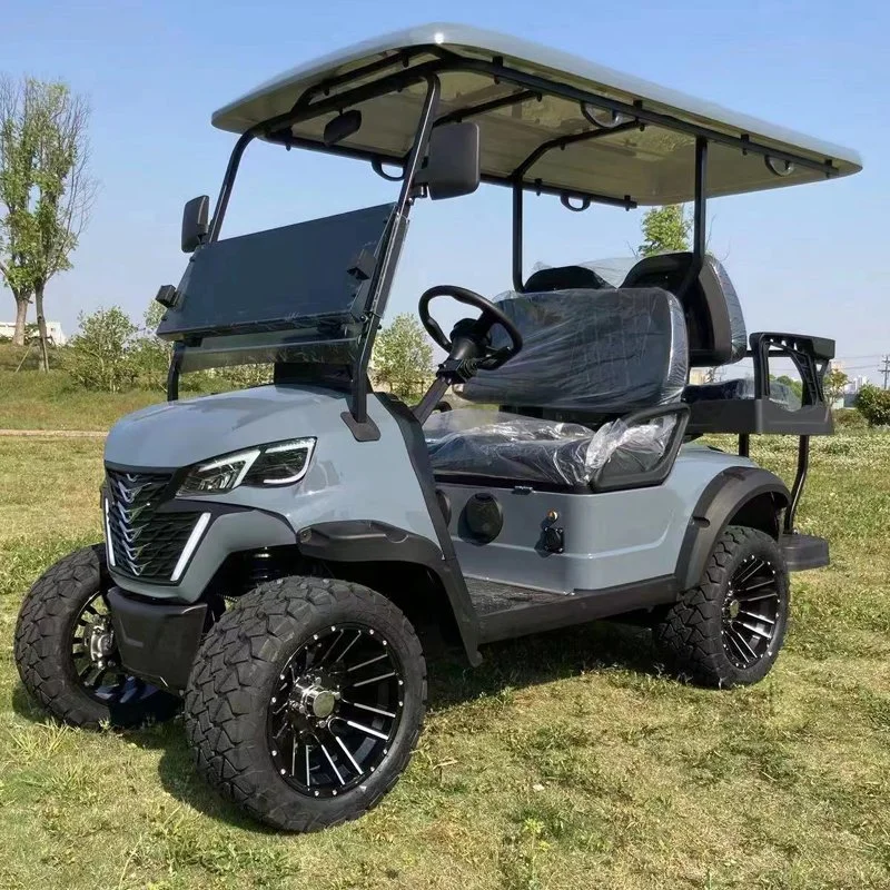 2023 New Launched 4 Seats 72V 5kw 7.5kw AC Lithium Battery Electric Hunting Golf Cart