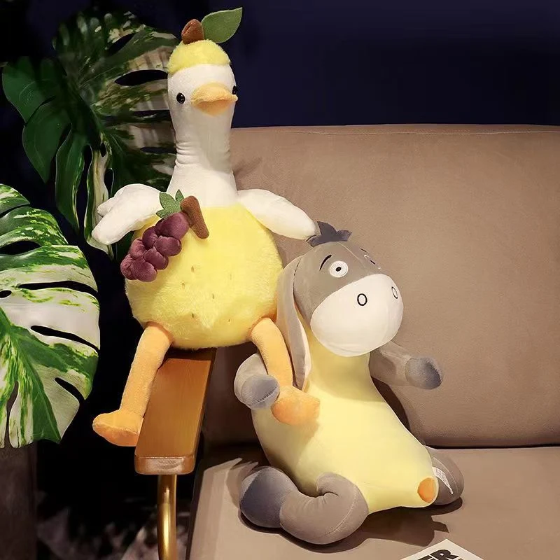 The New Jiao Donkey Doll Outrageous Duck Plush Toy Creative Cute Soothing Doll Birthday Gift Super Soft