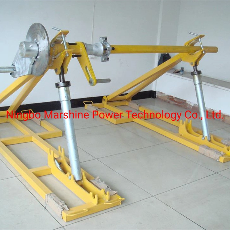 5 Ton Standing Hydraulic Detachable Wire Electrical Cable Reel Drum Roller Lifting Tray Jack Stand