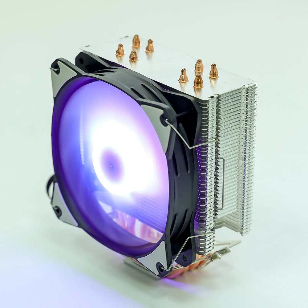 Four Copper Air-Cooled Heat Sink CPU Cooler Intel115X 1200 1366 AMD Am4 Am3 (+) Cooling PC Fan