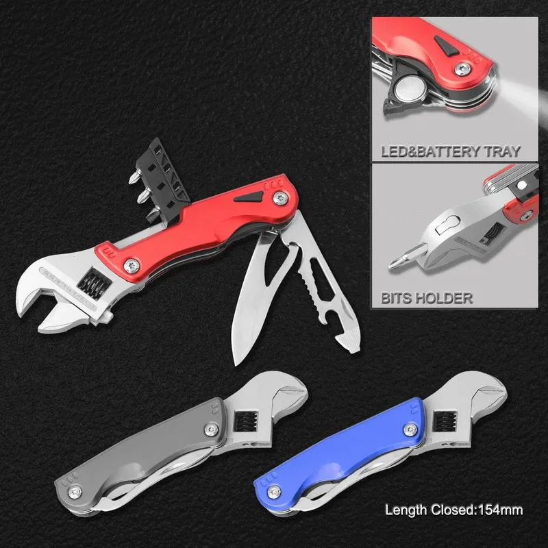 Multifunction Wrench with LED Flashlight for Promotional Gift (#8441AM)