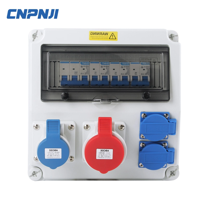 Cnpnji ABS/PC material IP67 Caja de conector hembra portátil impermeable con conector hembra Y enchufe