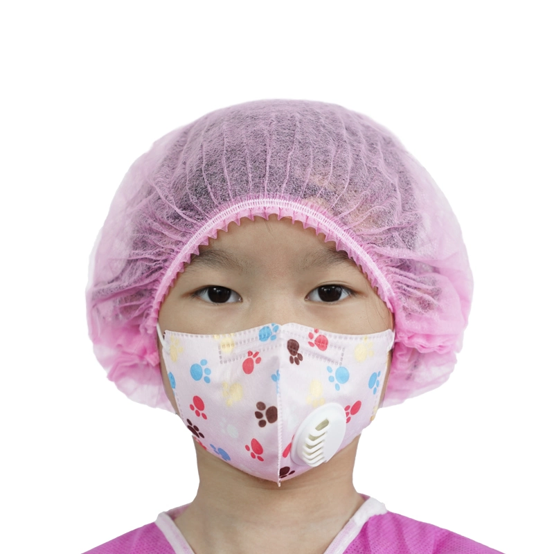 Comfortable and Beautiful 3D Folding Design Disposable KN95 Mask for Kids with Printed Color and Valve