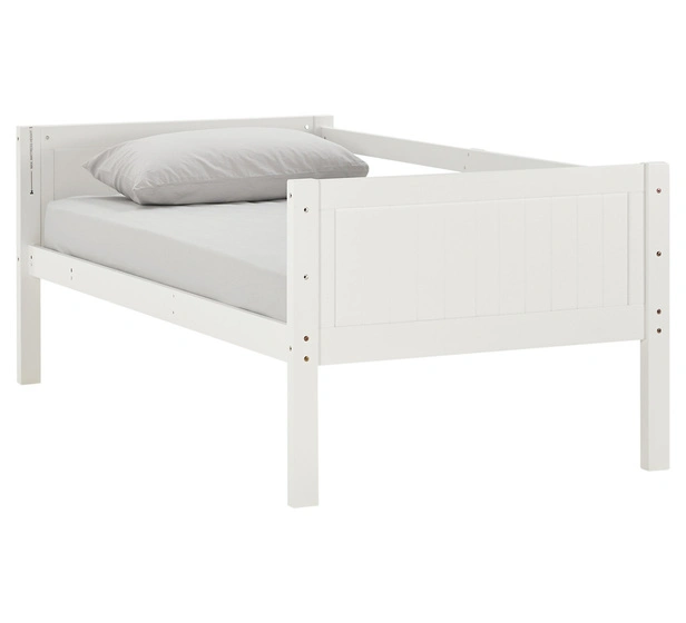 Wholesale/Supplier White Painted Wooden Bedroom Furniture Double Bunk Bed for Home and Dormitory Use