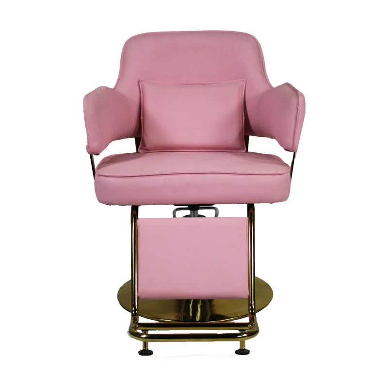 Pink Customized Salon Beauty Barber Chair Hairdressing Equipment for Barber Shop