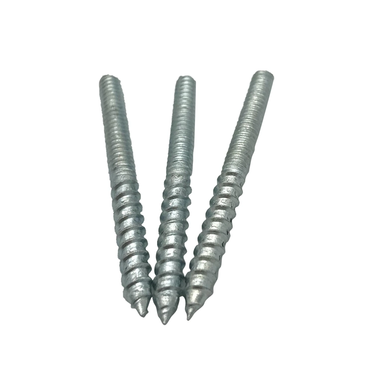 Hanger Bolt M8 Dowel Screw Woodworking Furniture Connector Double End Threaded Wood Screw