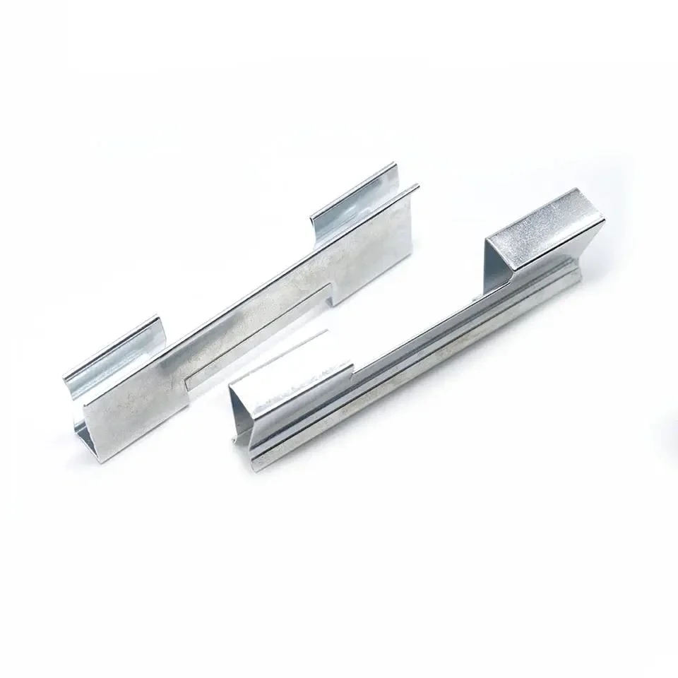 Precision Galvanised Nickel Plated Blank Logo Clips Hardware Bending Forming Process Sheet Metal Stamping Part