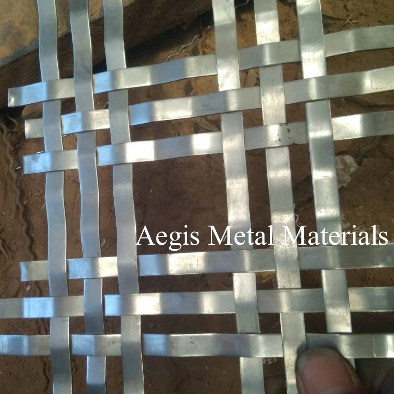 Flat Wire Stainless Steel Woven Mesh 304 316 Decorative Metal Mesh Screen