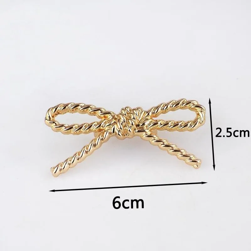 at-Ap360 Fashion Bag Parts Accessories Button Hardware Bow-Knot Decoration Clip Buckle Clasp