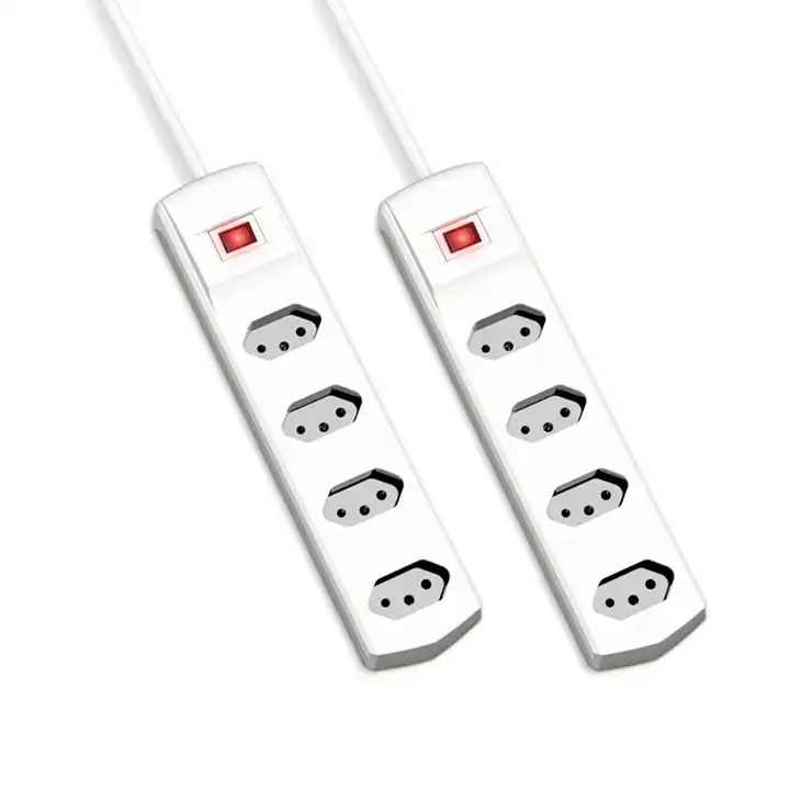 Tomadas de 4 vias cabo de extensão tipo Brasil Power Strip Tomada de alimentação da ficha eléctrica