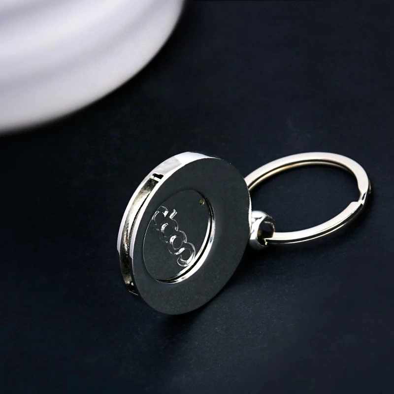 Trolley Coin Metal Crafts High quality/High cost performance  Promotional Gift Pochacco Clip Pop Original Factory Supermarket Shopping Car Token Keychain for Sale