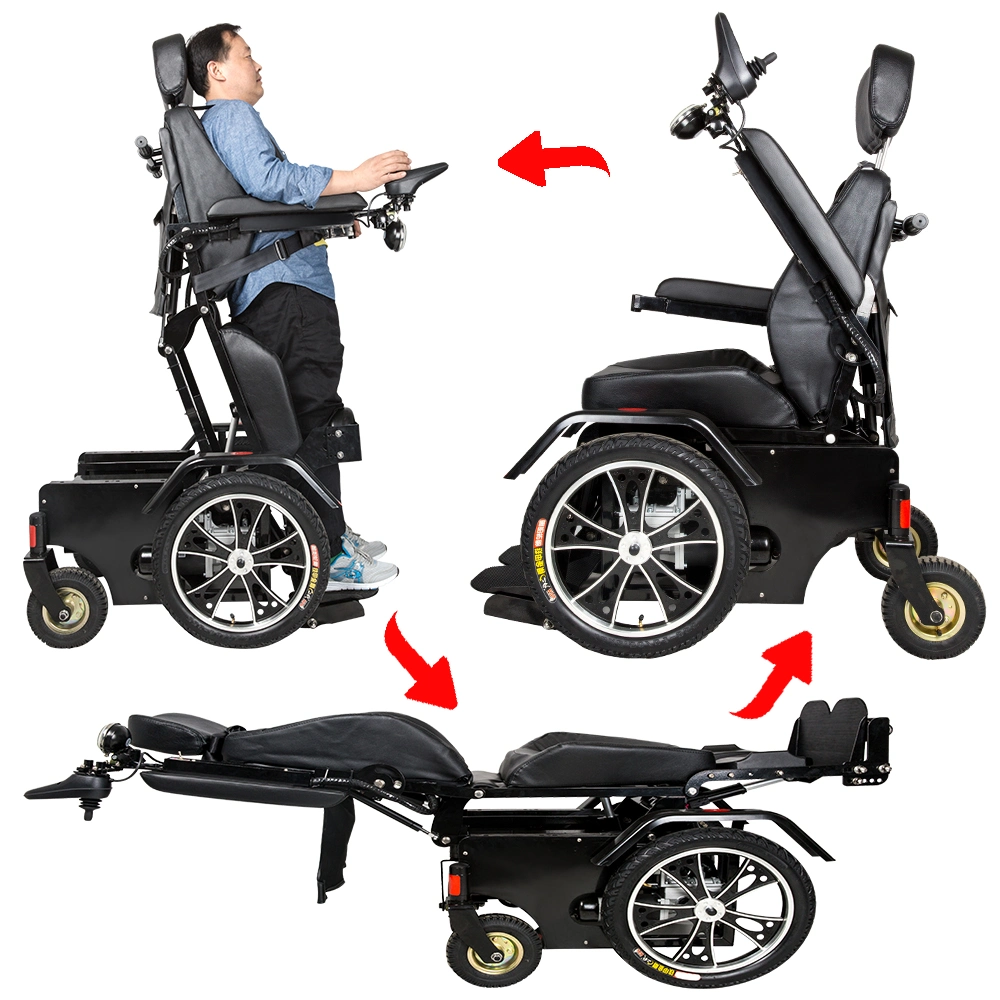 Hot Selling Rehabilitation Nursing Cheapest Standing Electric High Back Wheelchair