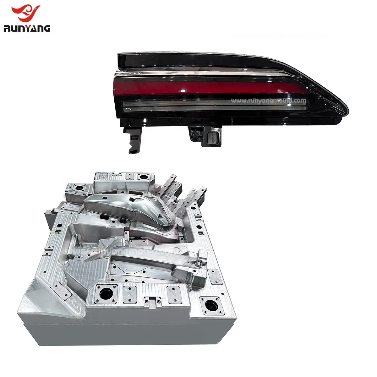 Precision Mould Manufacturer Auto Parts Moulding Light Mold Plastic Injection Lamp Molding