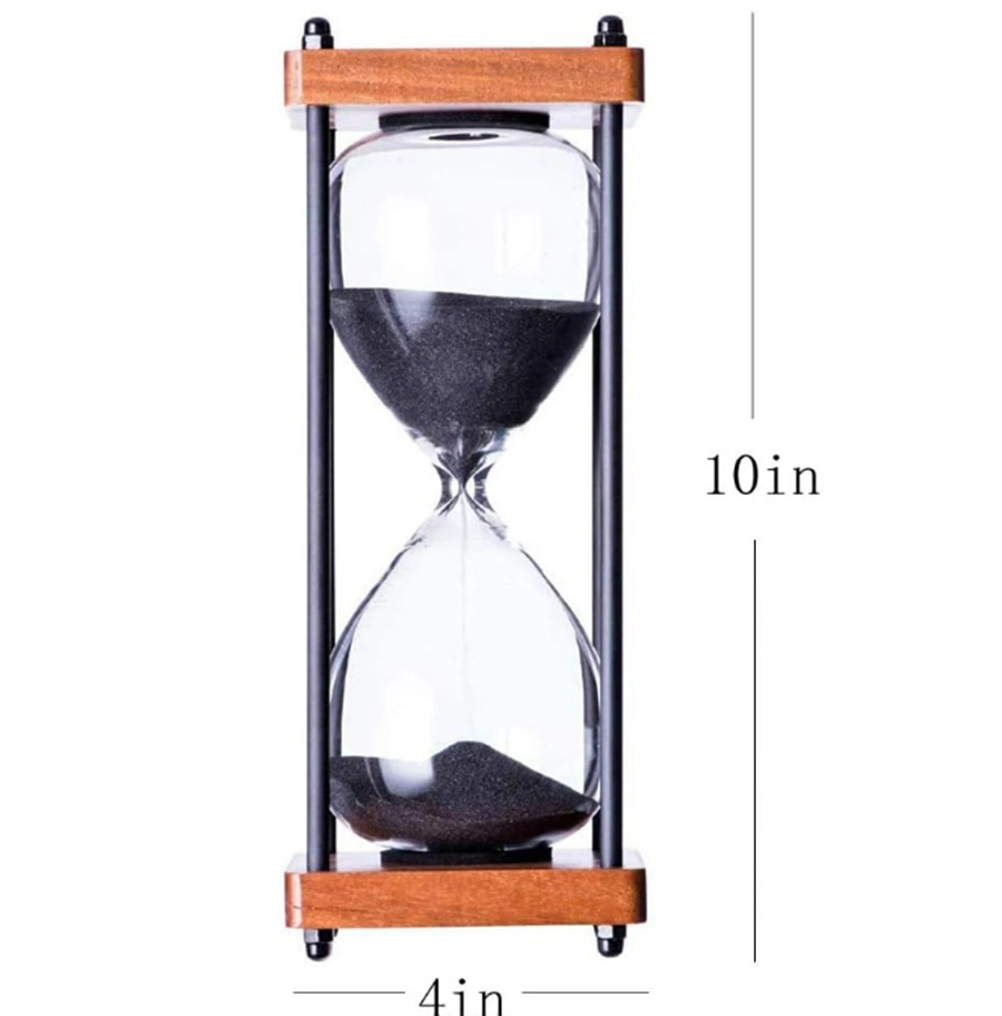 30 minutos Decorative de madera Sandglass Grande Reloj de arena