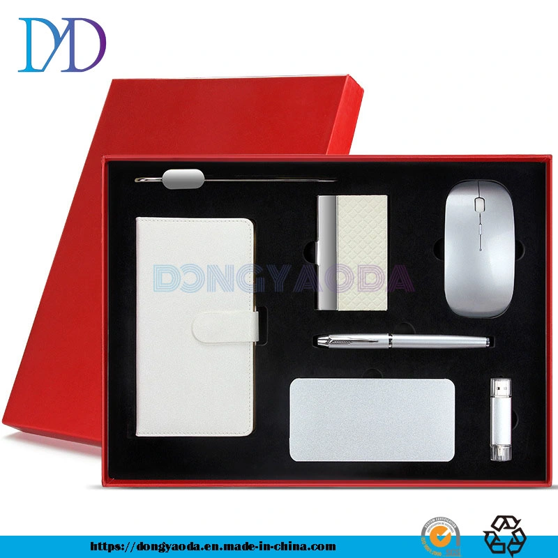 2023 портативное зарядное устройство 10000 мА/ч /ноутбук A6 /32г U-диск /Metal Book Mark/Pen/Name Card Folder/Mouse Office Desk Supplies Электронный подарок Set (установить)