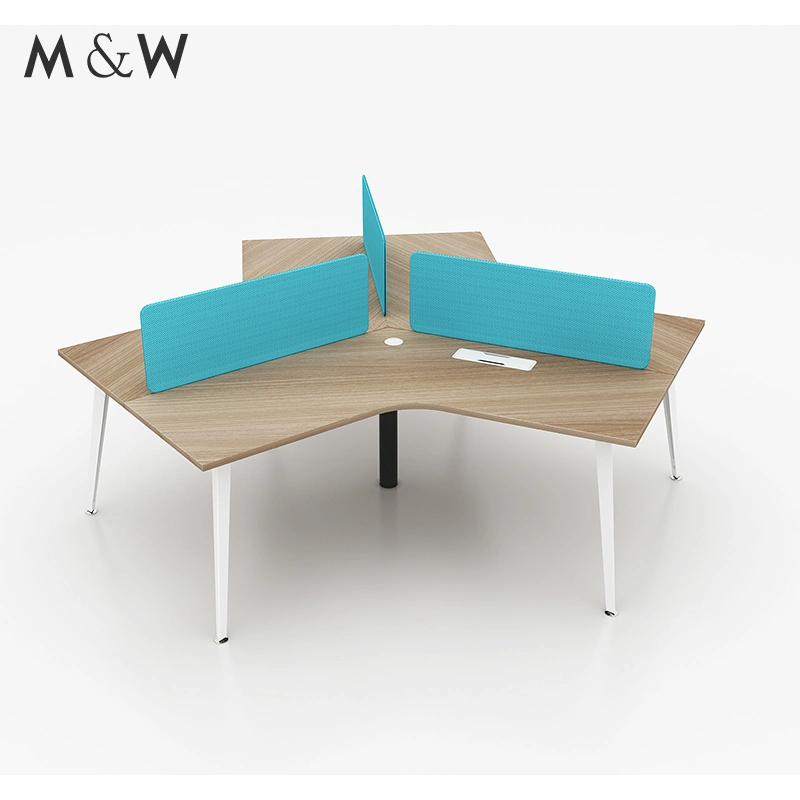 3 sièges de bureau en métal utilisé mobilier modulaire des stations de travail de bureau