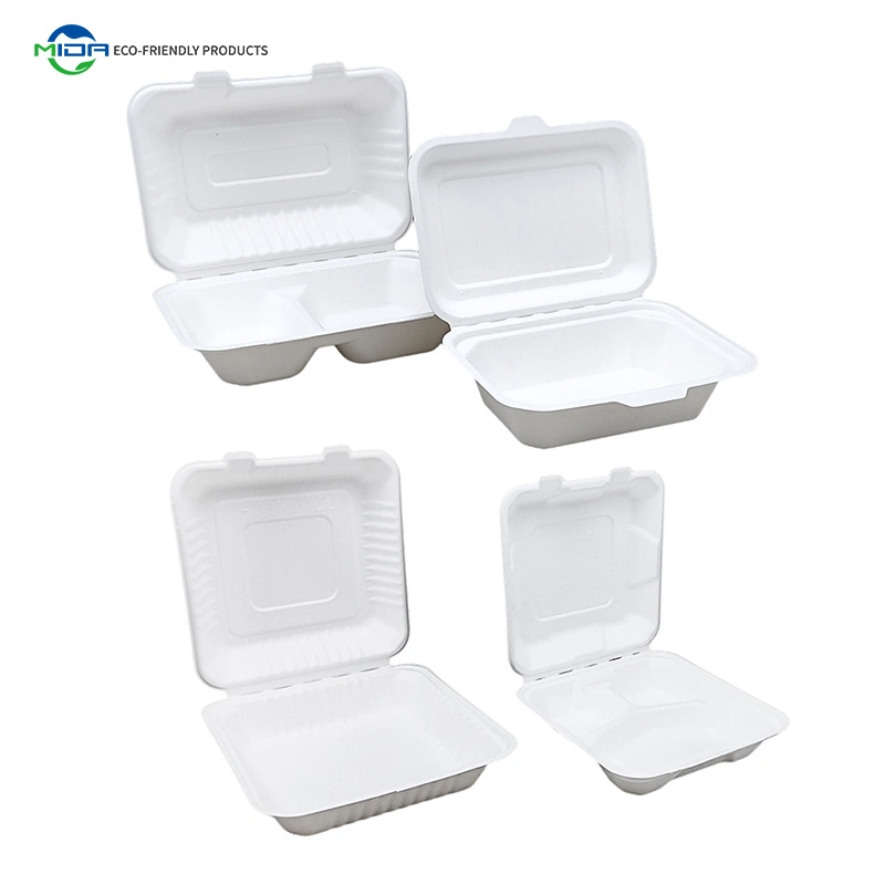 Disposable Biodegradable to Go Paper Food Storage Containers Kitchenware Dinner Set