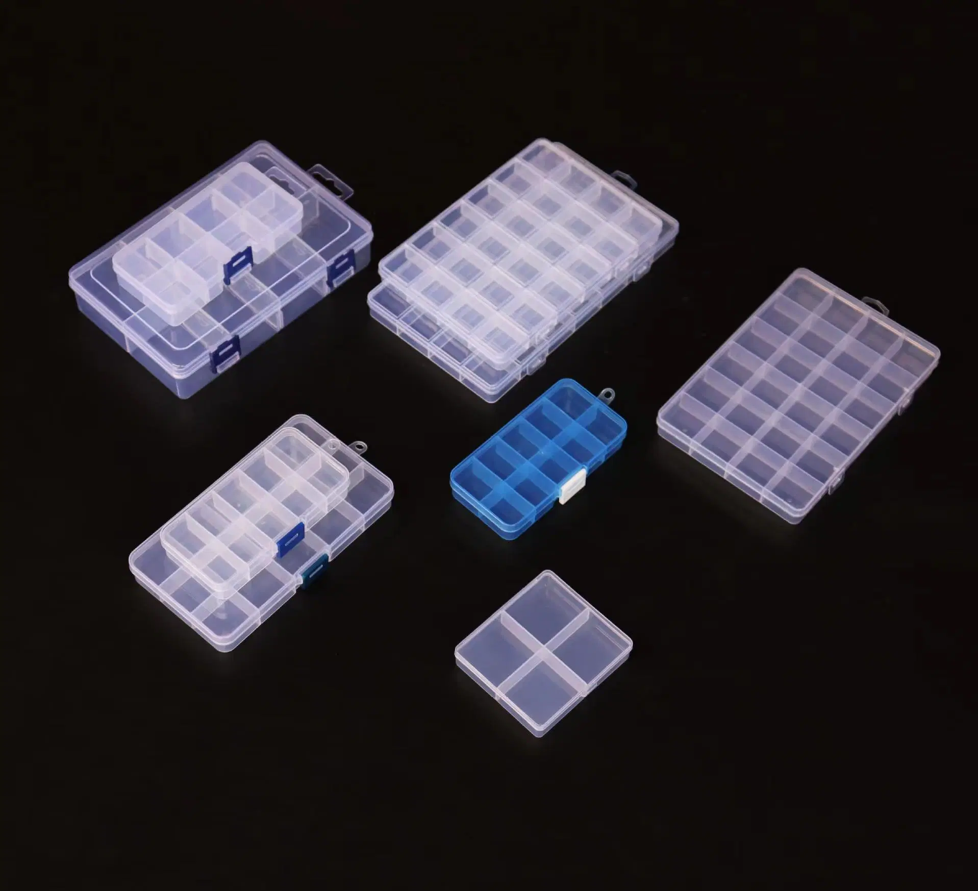 Jewelry Jewelry Earrings Sorting Plastic Partition Transparent Storage Box