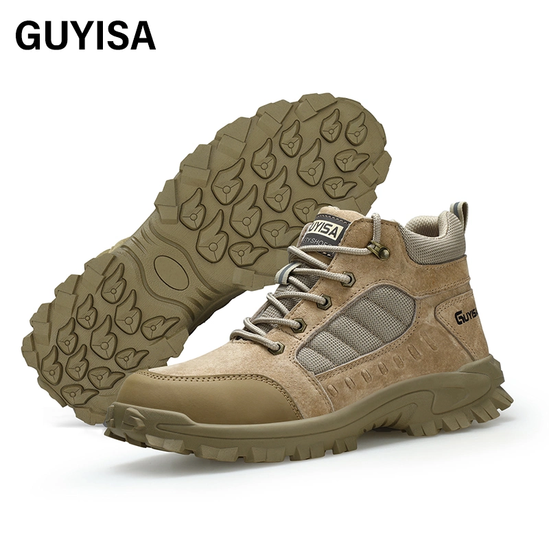 Guyisa Fashion Safety Shoes Light Weight Industrial Construction Work Shoes Non-Slip Wear-Resistant