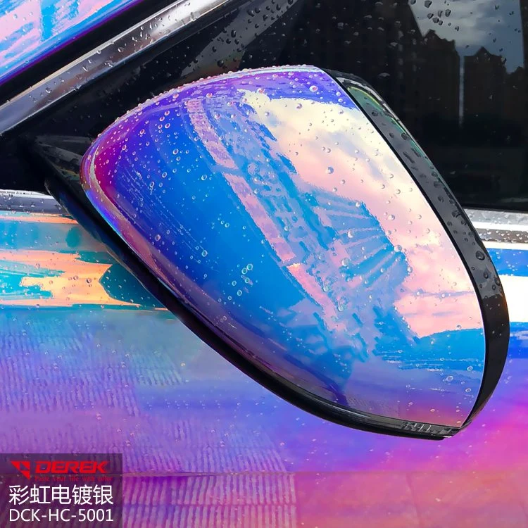 Neueste holografische Regenbogen Film Folie für Auto Vinyl Wrap selbst Kleber Abnehmbare Kleber Car Wrap Material Auto Warp Vinyl