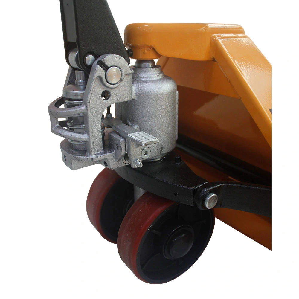 Manual Pallet Jack Truck 2500kg Capacity 550mm W X 1150mm L Fork PU Wheels