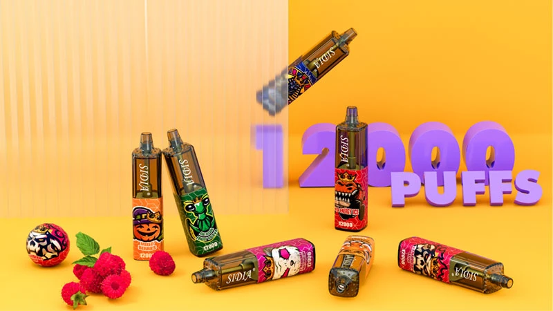 Núcleo de óleo separação 20ml Sabor de fruta isqueiros de Cigarro Eletrônico Alibaba Puff Distribuidores Sidia Puffs 12000