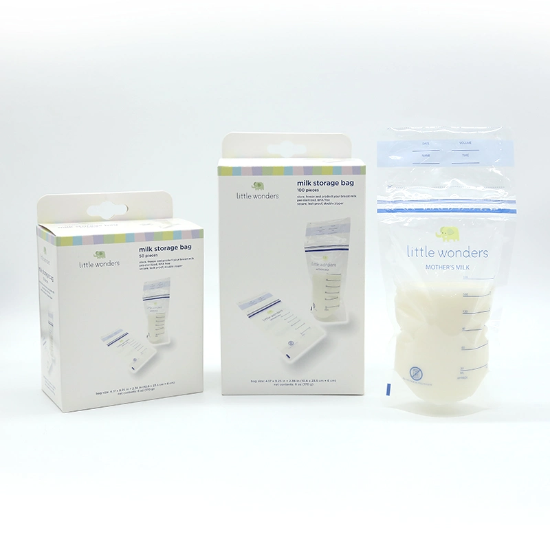 6oz 8oz bolsas de almacenamiento de leche materna pre-esterilizantes con su Marca OEM Proveedor