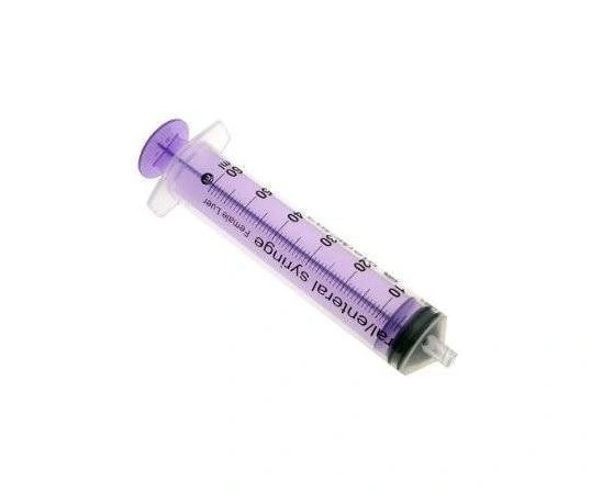 Medical Instrument Disposable Enteral Feeding Syringe with FDA/CE/ISO Manufacturer Purple Syringes